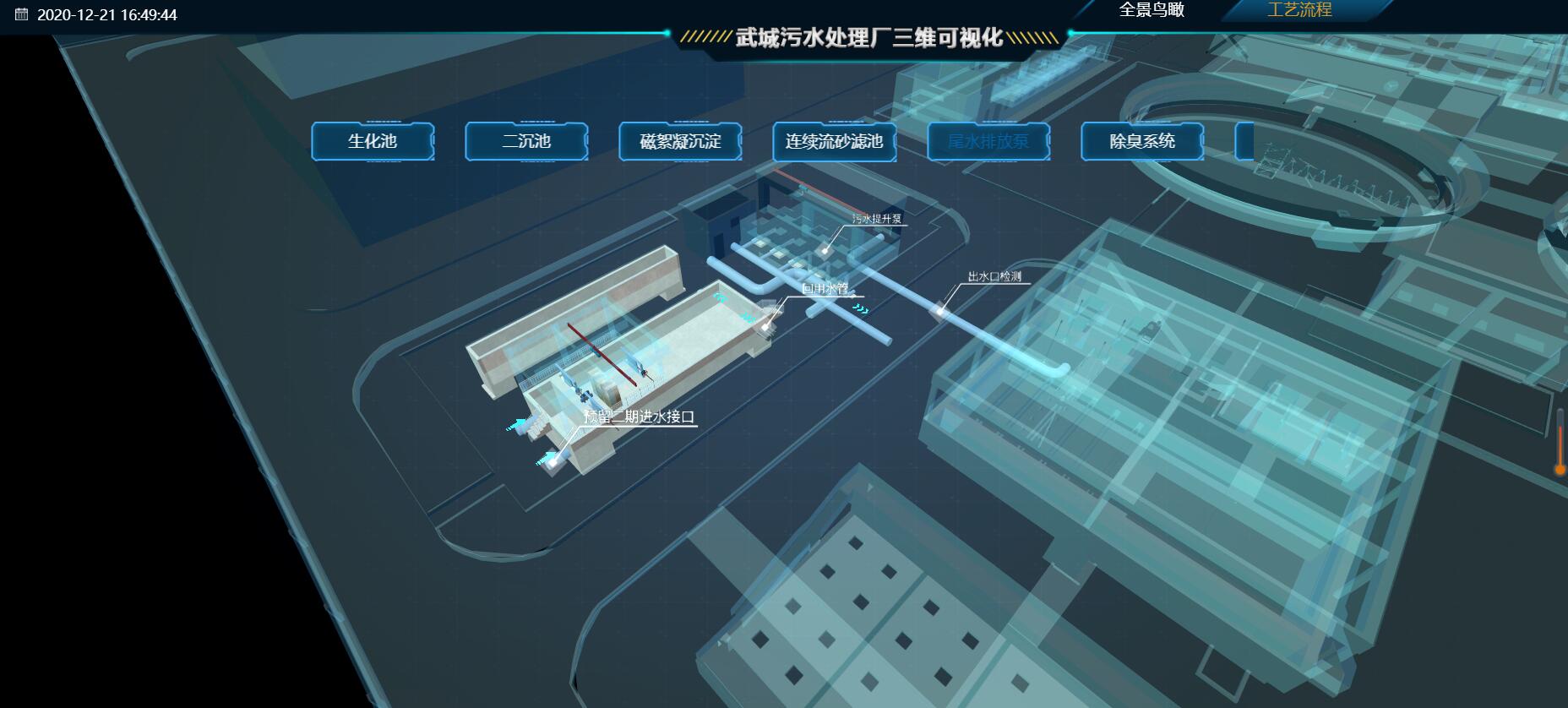 三维工业仿真 北京水厂vr虚拟现实展示系统